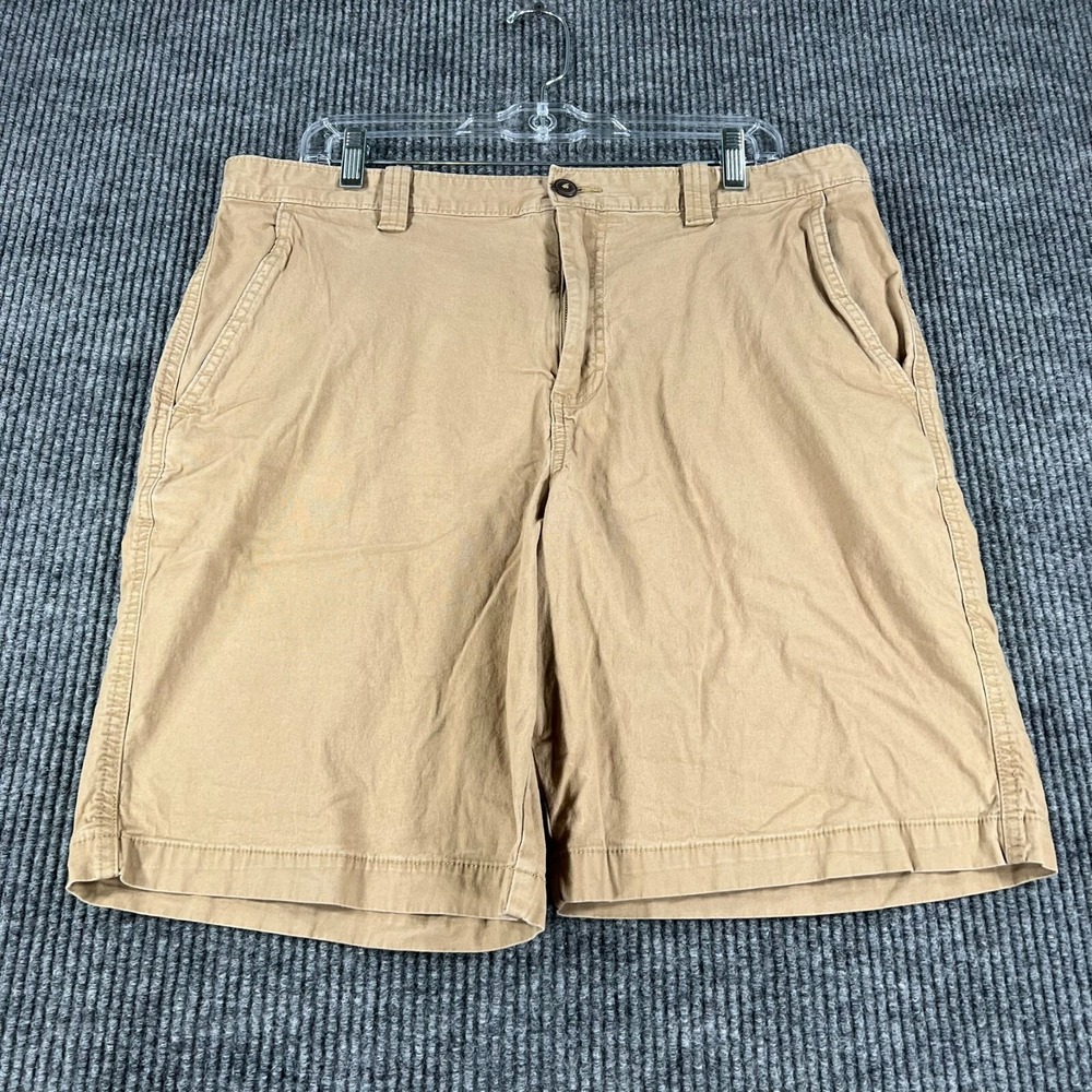 Magellan Shorts Mens 36 Brown Chino Hiking Outdoor Casual 9" Inseam Lightweight